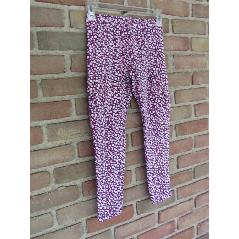 Tea Collection Girls Size 10 Pants Floral Purple Cargo Pockets Flowers 7F12221 - Picture 5 of 11